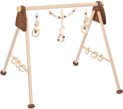 Houten babygym als kraamcadeau