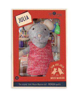 Knuffel muis Julia, detailfoto
