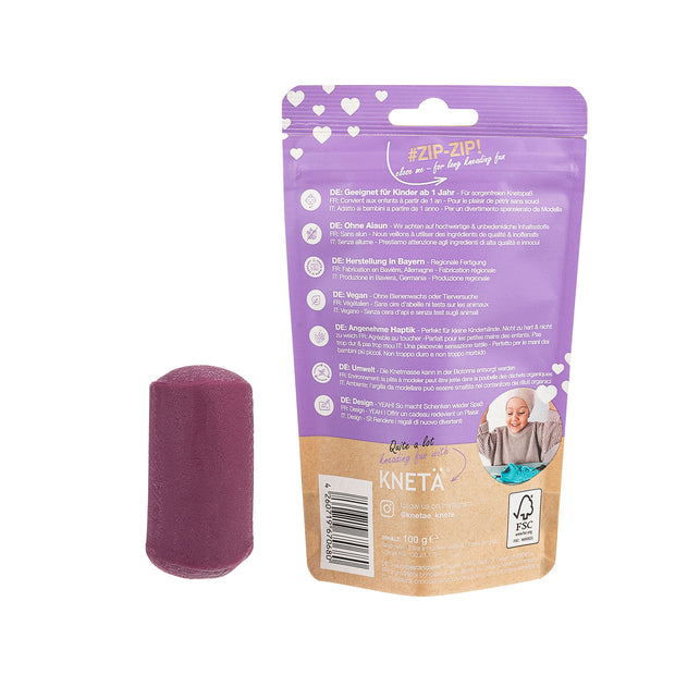 Knetä Vegan Speelklei 100 g – Losse Kleuren - Lila