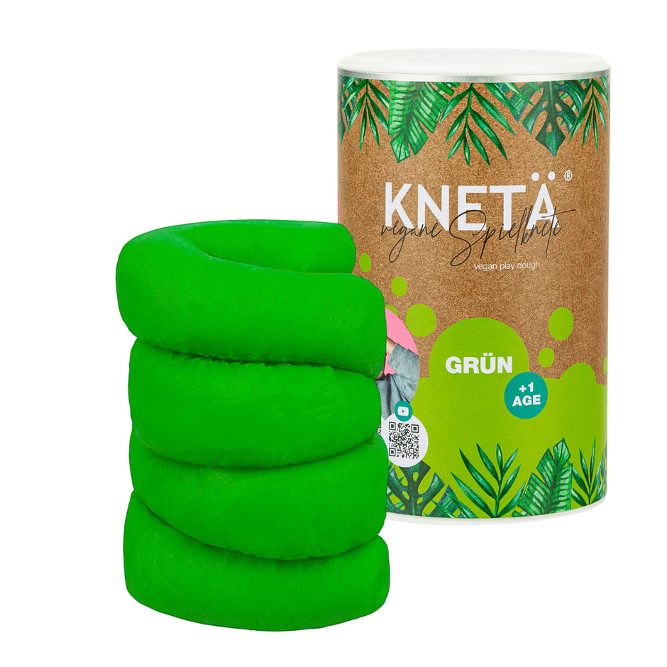 Knetä Vegane Spielknete XXL – 1000 g Tube – Grün