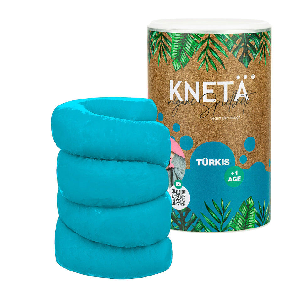 Knetä Vegane Knetmasse XXL – 1000 g Tube – Türkis