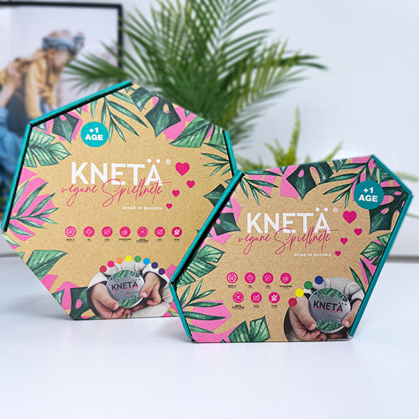 Knetä Vegan Playdough Set – 8 x 125 g