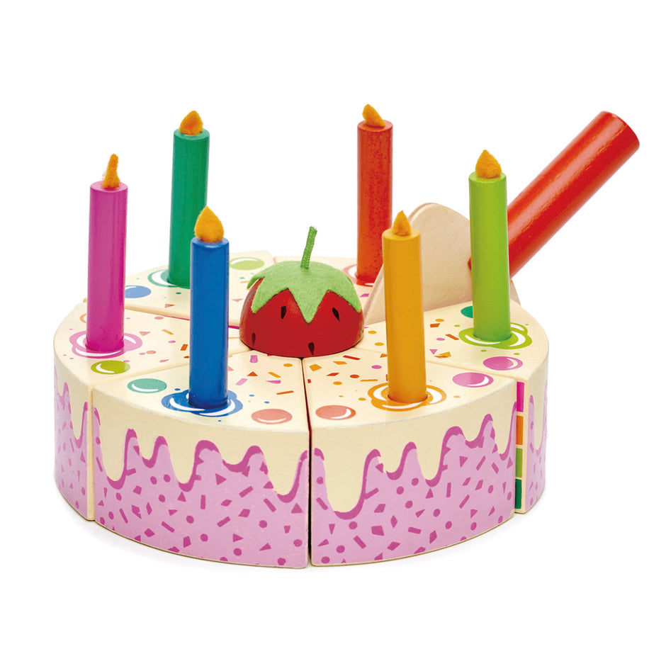 Zartes Blattspiel – Regenbogen zum Geburtstag