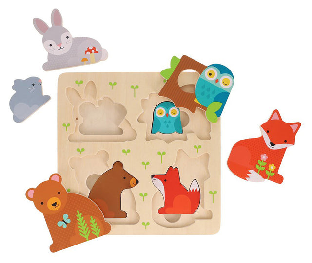 Houten matchpuzzel, Petit Collage, detailfoto