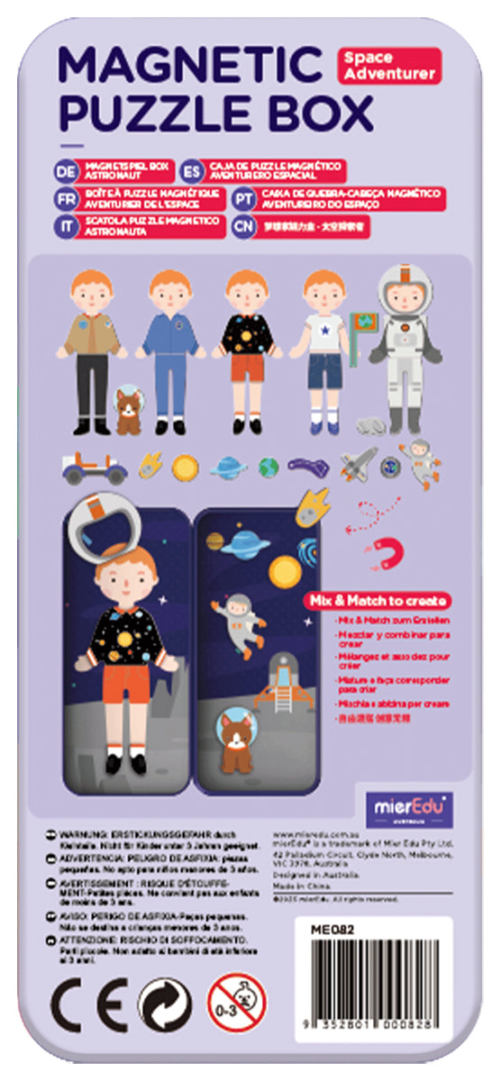 MierEdu Magnetische Puzzlebox – Weltraumfahrer
