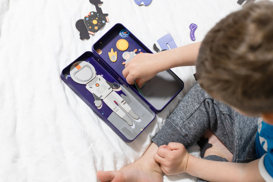 MierEdu Magnetische Puzzlebox – Weltraumfahrer