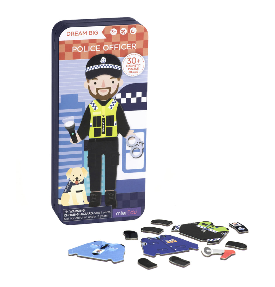 MierEdu Magnetische Puzzlebox – Polizist