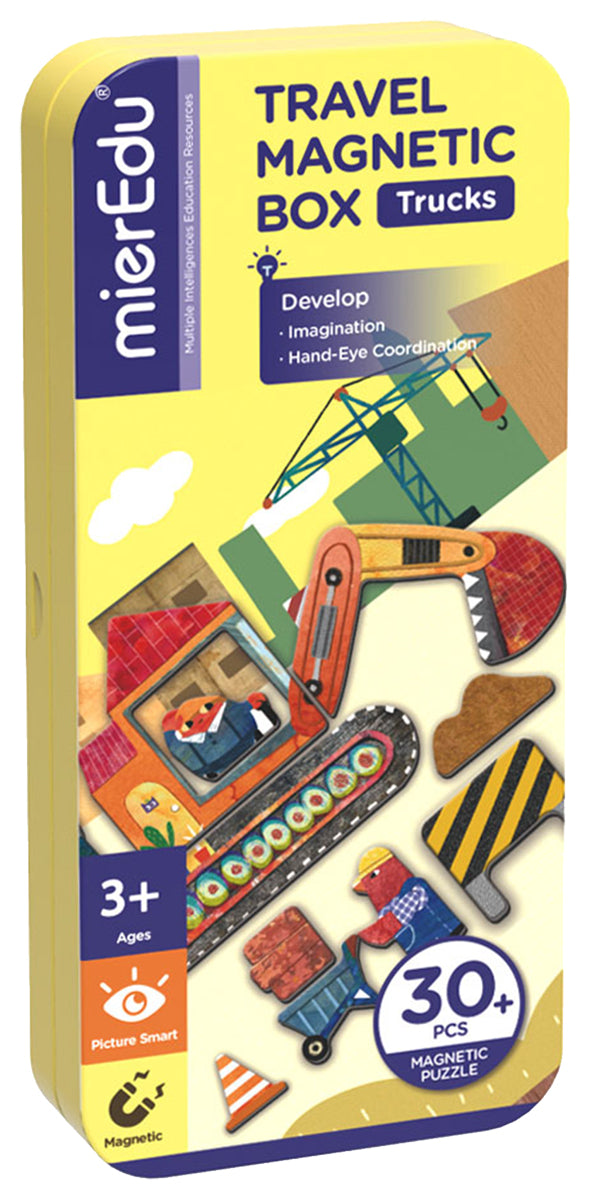 MierEdu Magnetische Puzzlebox – LKWs
