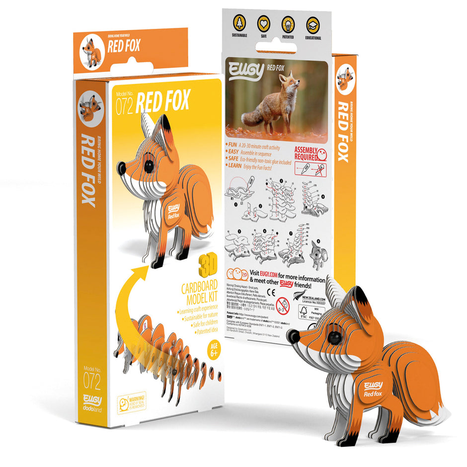 EUGY 3D-Puzzle – Rotfuchs
