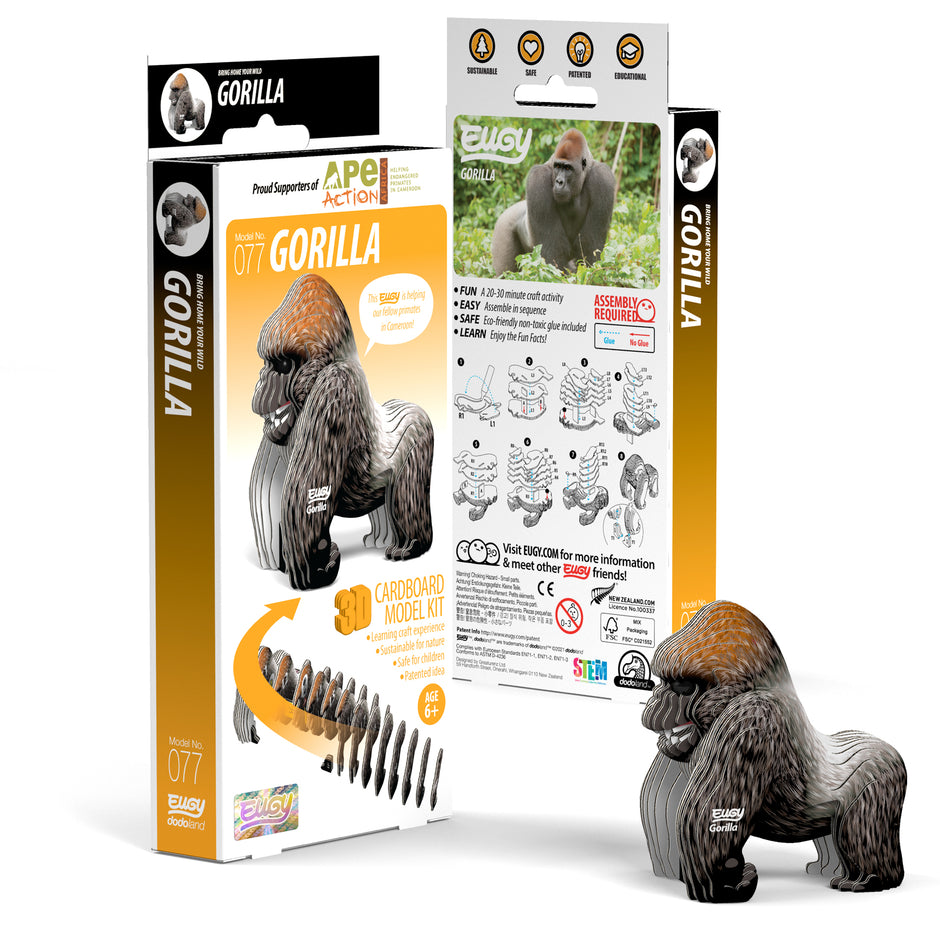 EUGY 3D Puzzle – Gorilla