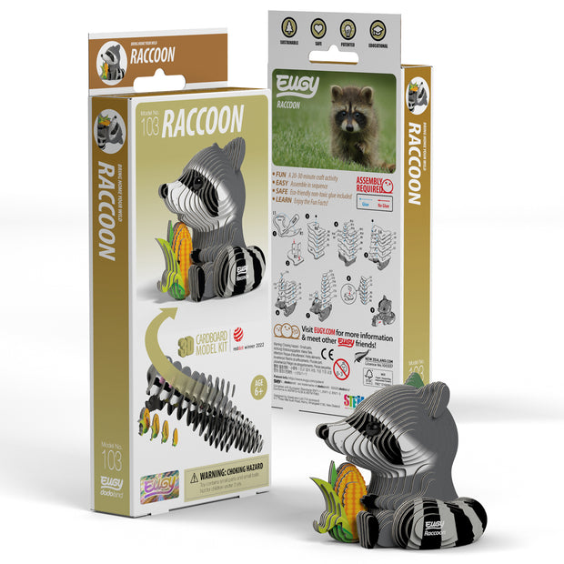 EUGY 3D-Modell – Wildtier: Waschbär