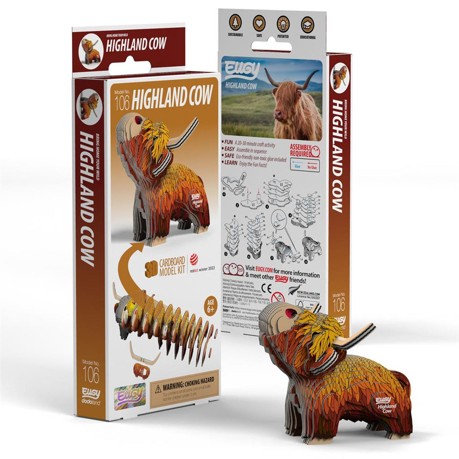 EUGY 3D Puzzel Hoogland Koe