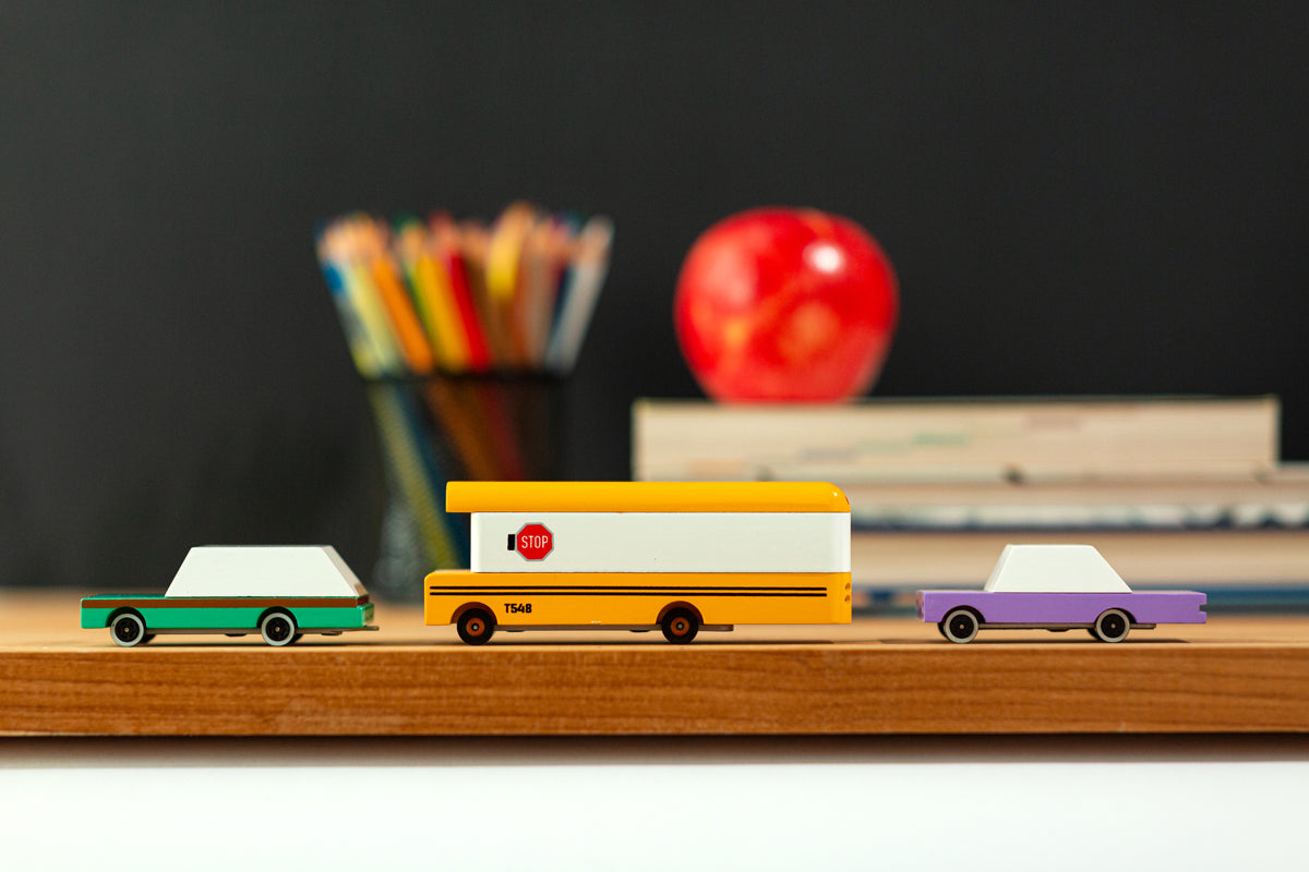 Candycar Wagon Teal – Duurzame Houten Speelgoedwagen