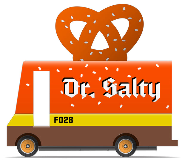 Candycar Brezel-Van – Dr. Salty – Nachhaltiges Holzspielzeugauto