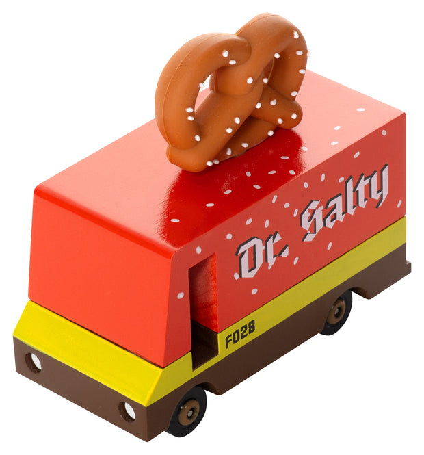 Candycar Brezel-Van – Dr. Salty – Nachhaltiges Holzspielzeugauto