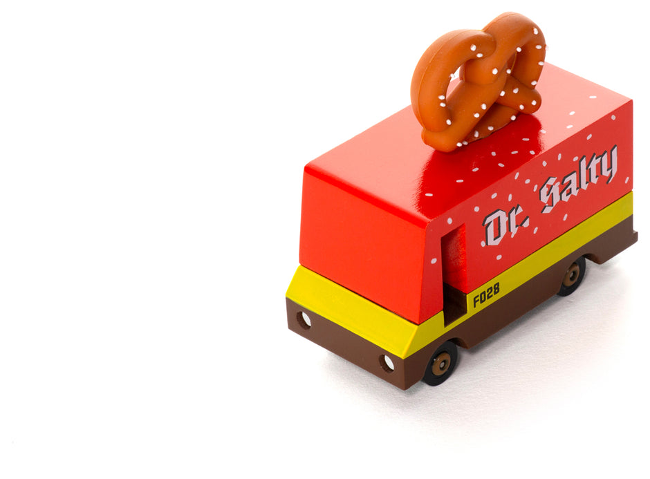 Candycar Pretzel Van – Dr. Salty – Duurzame Houten Speelgoed auto