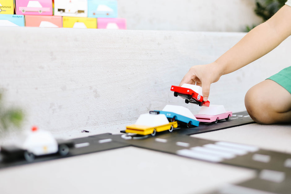 Candycar Racer Red #5 – Duurzame Houten Raceauto