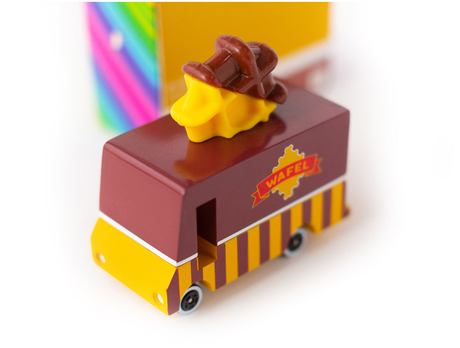 Candycar Waffle Van – Duurzame Houten Speelgoed auto