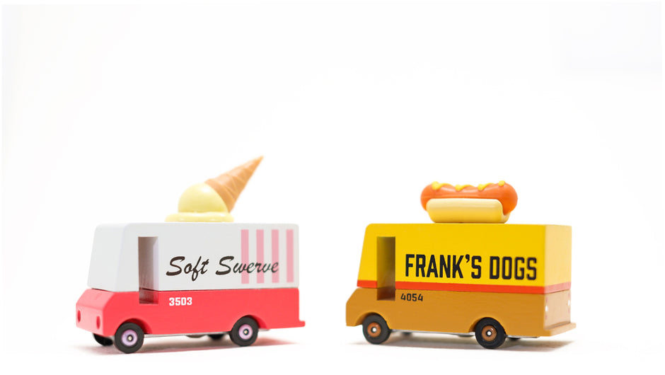 Candycar Ice Cream Van – Duurzame Houten Speelgoed auto