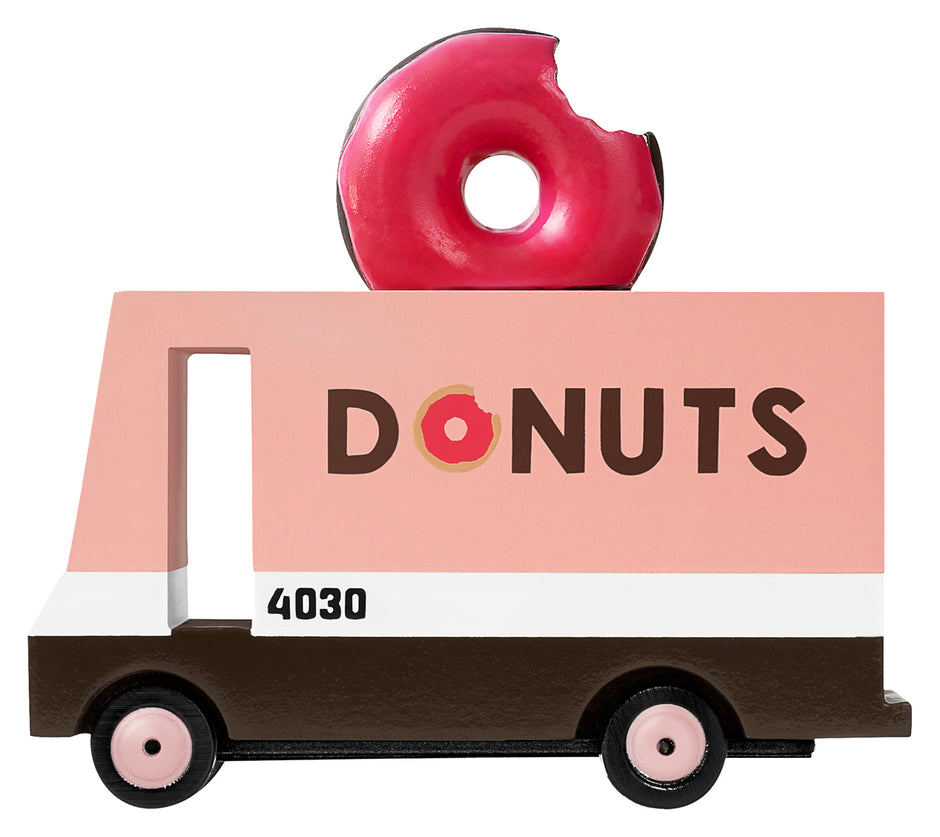 Candycar Donut Van – Duurzame Houten Speelgoed auto