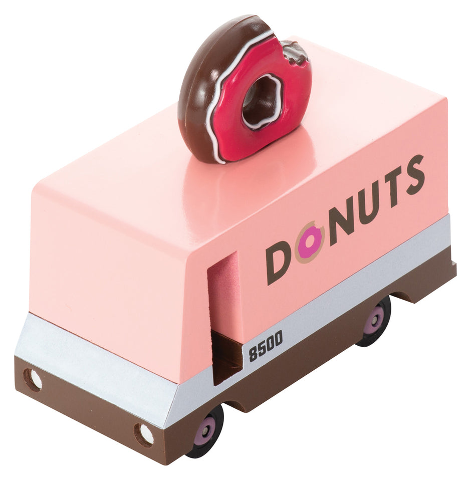 Candycar Donut Van – Duurzame Houten Speelgoed auto