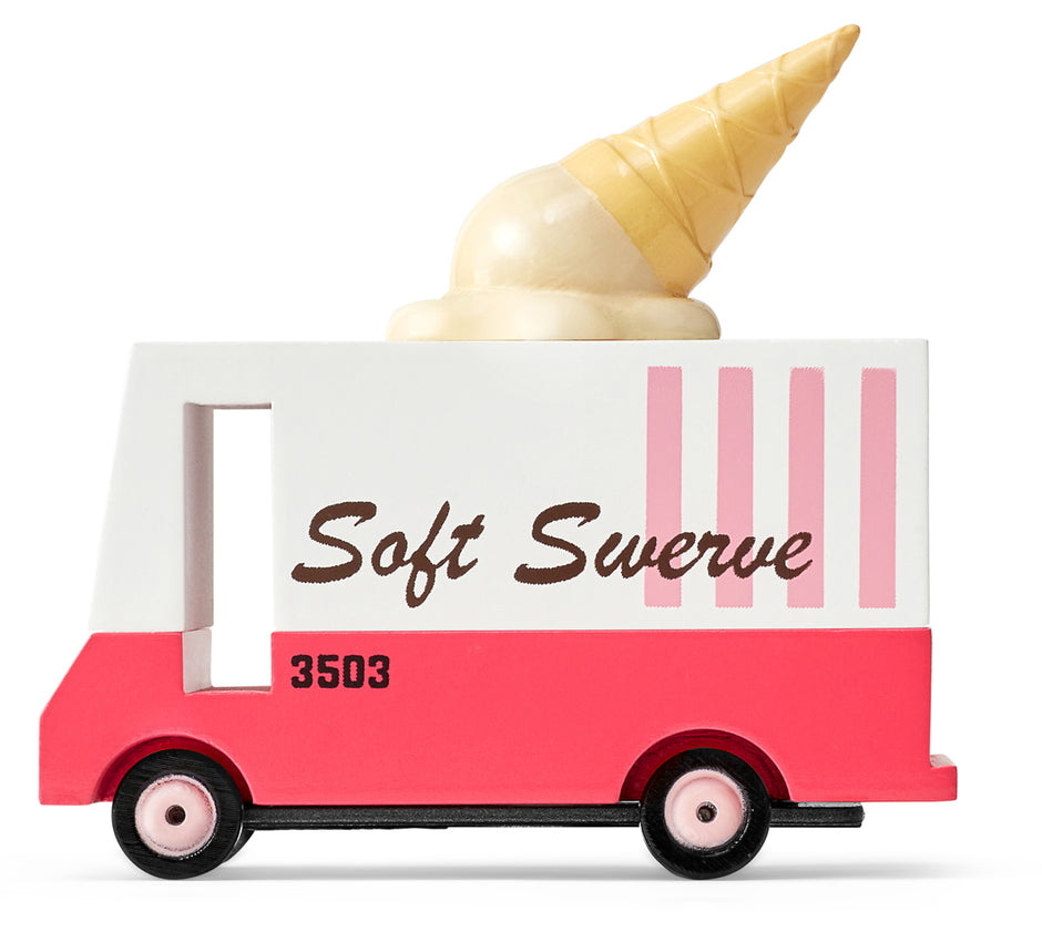 Candycar Ice Cream Van – Duurzame Houten Speelgoed auto