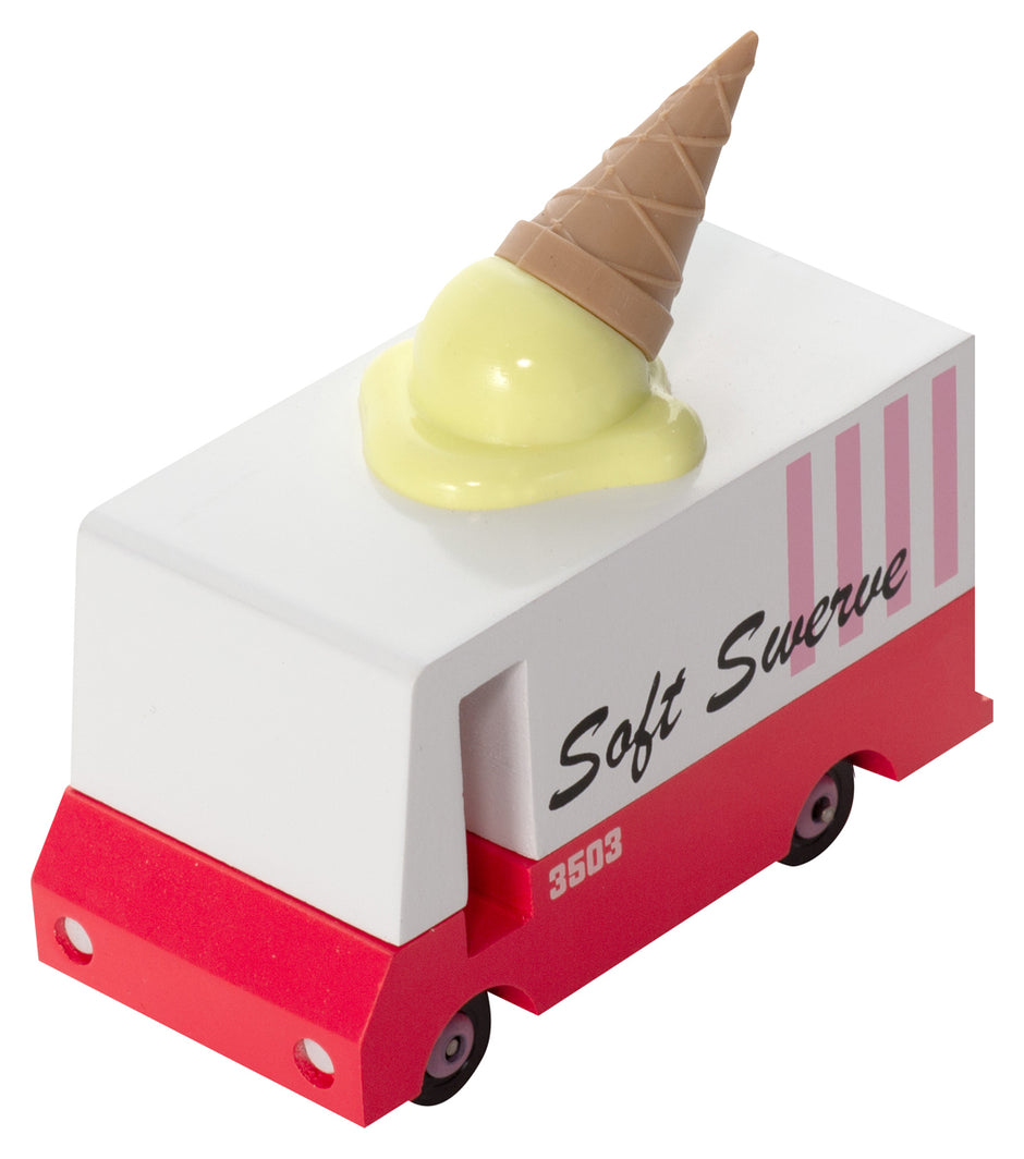 Candycar Ice Cream Van – Duurzame Houten Speelgoed auto