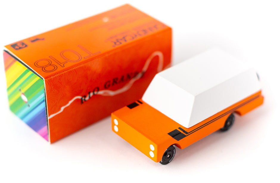Candycar Rio Grande Mule Orange – Nachhaltiger Holz-Pickup