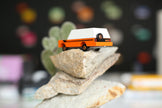 Houten pick-up, Candycar, in gebruik