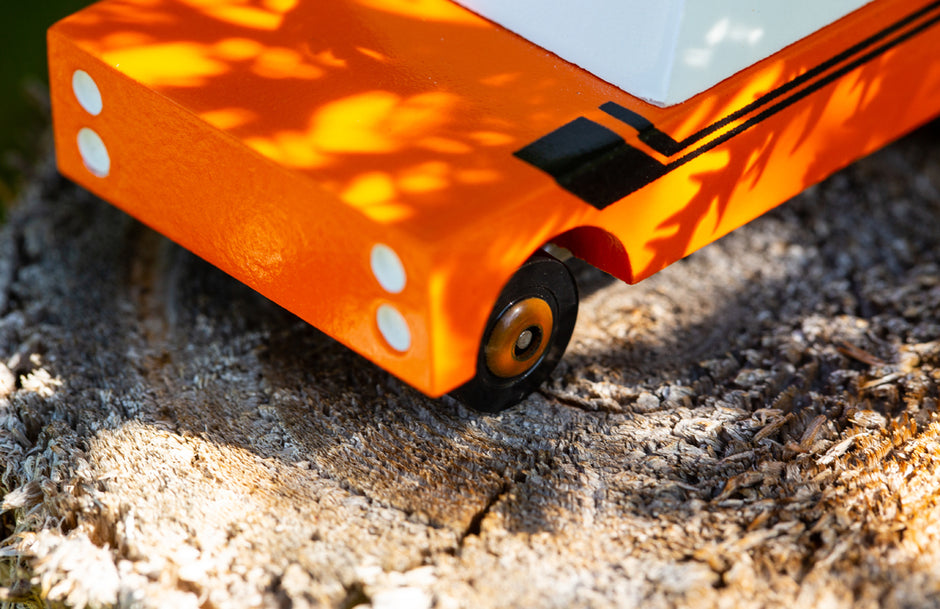 Candycar Rio Grande Mule Orange – Nachhaltiger Holz-Pickup
