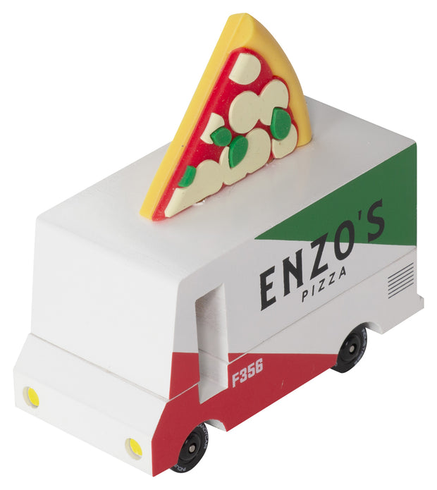 Candycar Pizza Van – Nachhaltiges Holzspielzeugauto