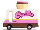 Candycar Cupcake Van – Duurzame Houten Speelgoed Bus