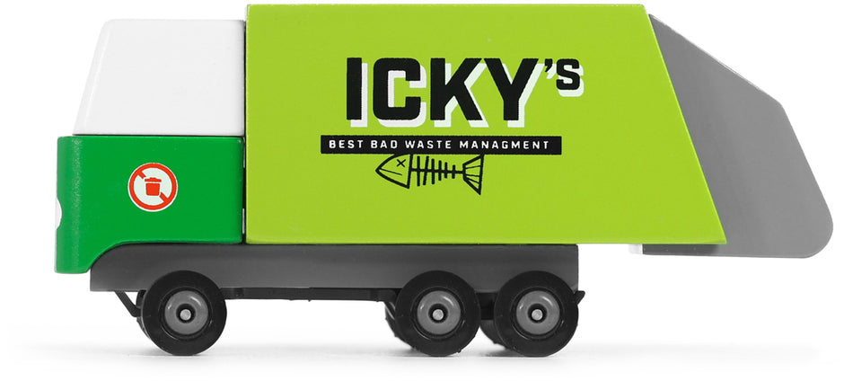 Candycar Garbage Truck – Duurzame Houten Vuilniswagen