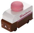 Candycar Macaron Van Roze – Duurzame Houten Speelgoed auto