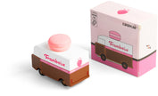 Candycar Macaron Van Roze – Duurzame Houten Speelgoed auto