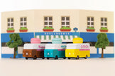 Candycar Macaron Van Roze – Duurzame Houten Speelgoed auto