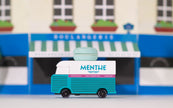 Candycar Macaron Van Blauw – Duurzame Houten Speelgoed auto