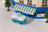 Candycar Macaron Van Blauw – Duurzame Houten Speelgoed auto