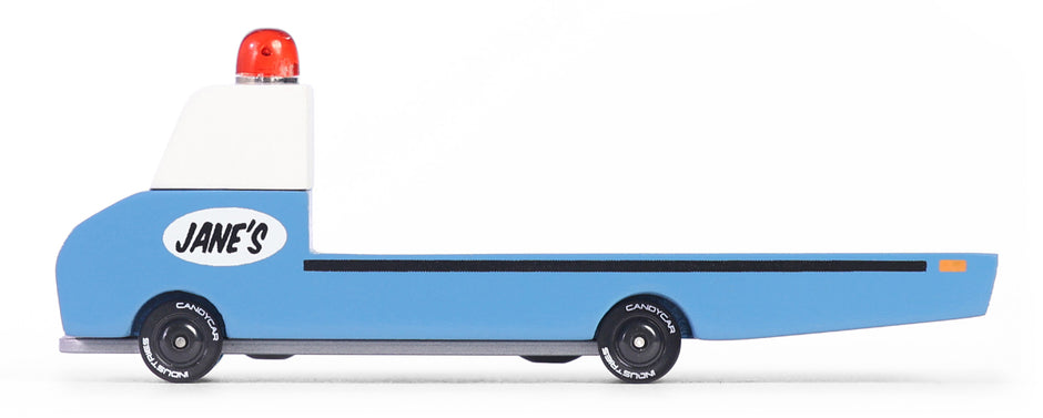 Candycar Jane’s Tow Truck – Duurzame Houten Sleepwagen