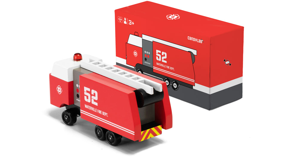 Candycar Fire Truck – Duurzame Houten Brandweerwagen