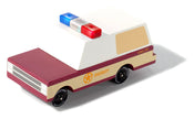 Houten sheriffwagen, Candycar, detailfoto