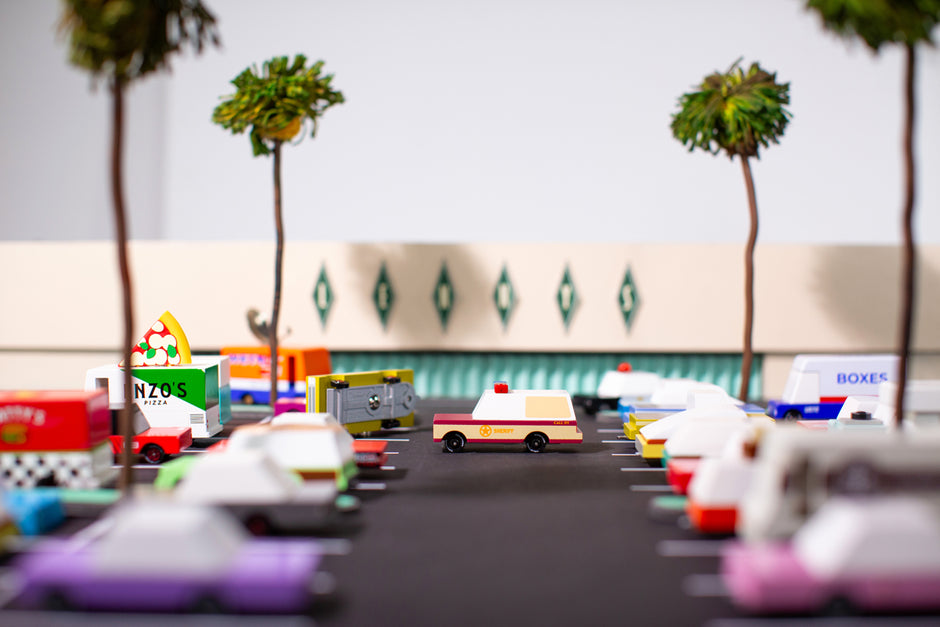 Candycar Sheriff Truck – Duurzame Houten Politiewagen