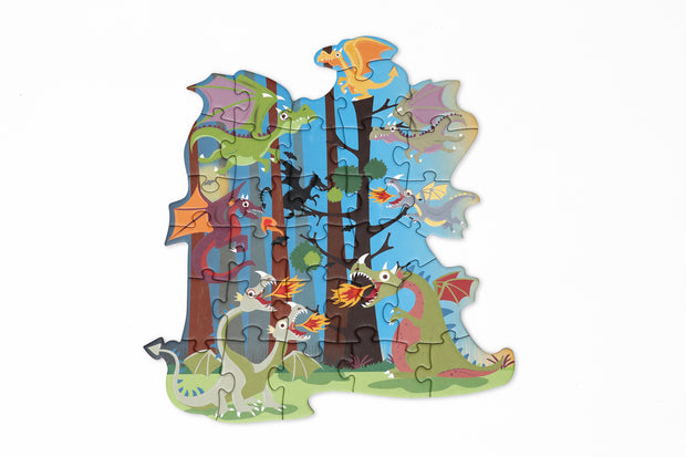 Scratch Compact Puzzel – Draken (29 stuks)