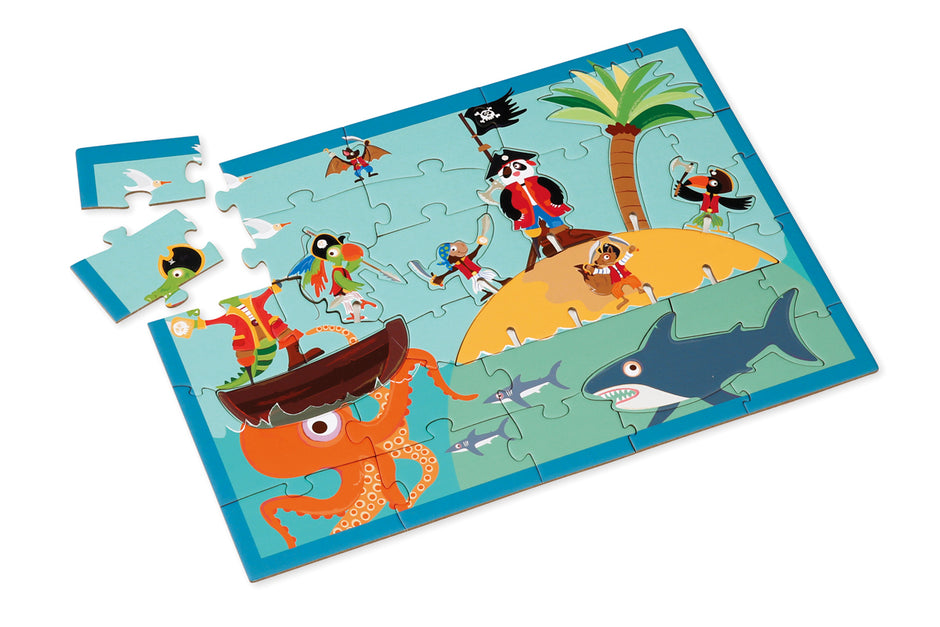 Scratch PlayPuzzle – 3D Pirate (36 pieces)