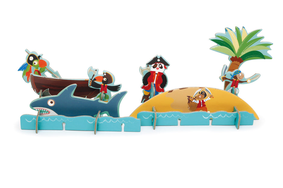 Scratch PlayPuzzle – 3D Pirate (36 pieces)