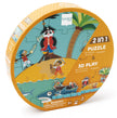 3D puzzel met piratenthema, Scratch, verpakking