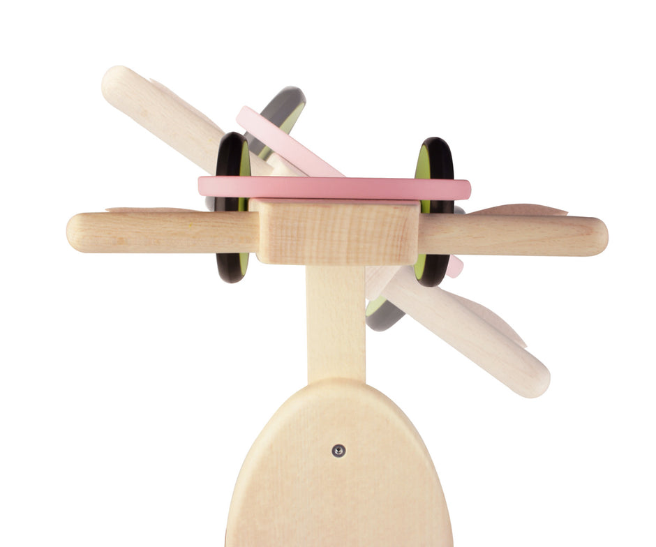 Scratch 4-Wheel Walker Koe Marie Houten Loopfiets voor Peuters